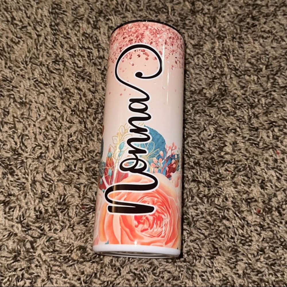 Floral Nonna Tumbler NWOT